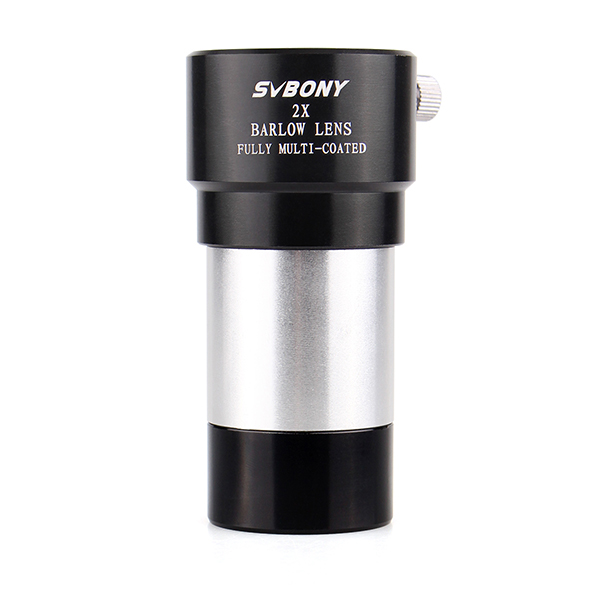 Lente Barlow de metal acromático 2X de 1,25" 31,7 mm